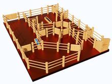 Load image into Gallery viewer, CY8 - Station Cattle Yard No 8  - Handmade Wooden Toy