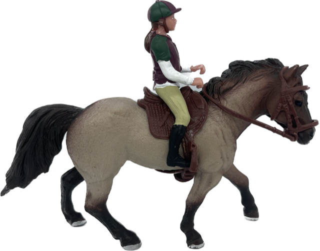 Schleich recreational rider with top horse