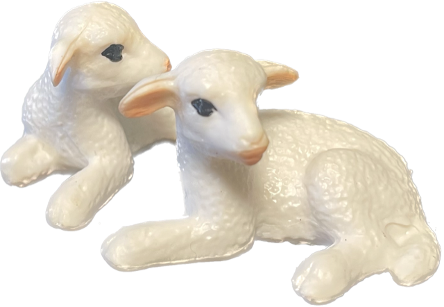 Figura Di Pecora/agnello In Piedi Mojo, Giocattolo Fattoria In Plastica, 5.6 Cm, Nuovo, Originale