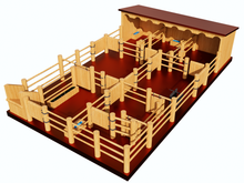 Load image into Gallery viewer, ST3 - Three Horse Stable with Cattle Yard