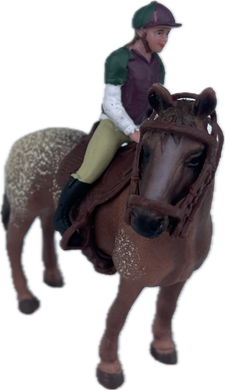 Horses - Appaloosa Mare with Rider - Country Toys