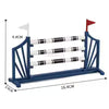 Horses - Horse Jump - Blue & White