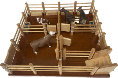 CY5 - Cattle Feedlot Yard No 5 - Handmade wooden toy
