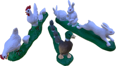 Ducks, Rabbits, Chickens - Country Toys