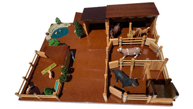 FY2 - Farmyard with Pig Pen, Stable and Yards, Duck Pond, Dog Kennel, Tractor Shed & Chicken Coup with Animal Pack C