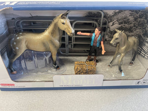Horses - HS10 Grey Appaloosa Horse Set - Country Toys