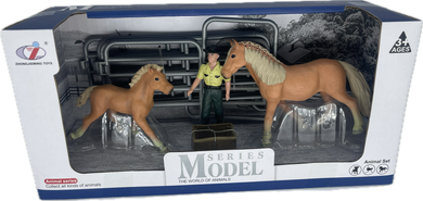 Horses - HS4 Chestnut Horse Set - Country Toys