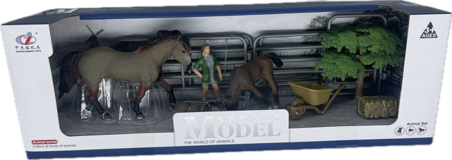Horses - HS6 Grey Horse Set - Country Toys