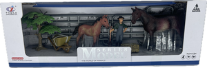 Horses - HS12 Brown Horse Set - Country Toys