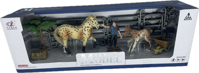 Horses - HS11 Spotted Horse Set - Country Toys