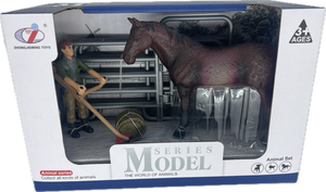Horses - HS3 Brown Horse Set - Country Toys
