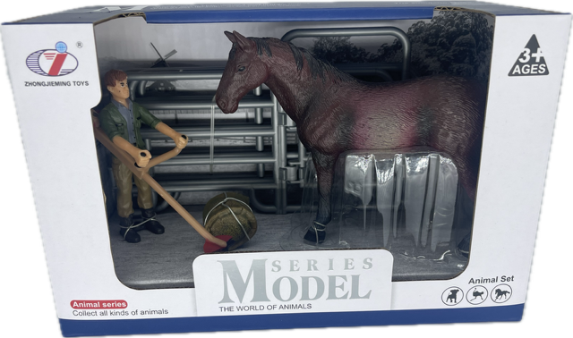 Horses - HS3 Brown Horse Set - Country Toys