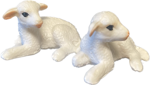 Sheep - Merino Lamb Lying Down  Country Toys