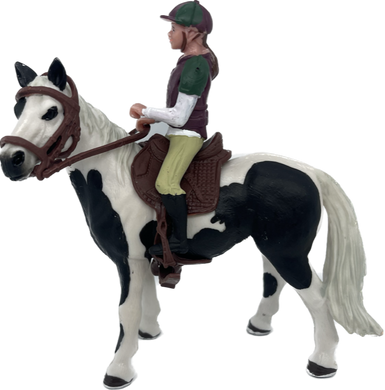 Horses - Paint Horse with Rider - Country Toys