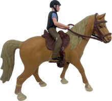 Load image into Gallery viewer, Horses - Palomino Horse with Rider - Country Toys