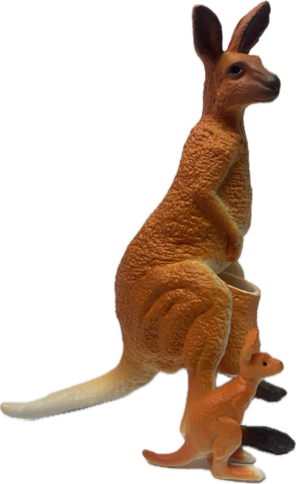 Wildlife - Red Kangaroo- Doe with Joey out of pouch - Country Toys