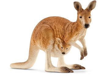 Wildlife - Red Kangaroo & Joey - Schleich