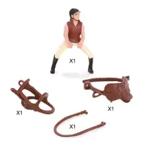 Load image into Gallery viewer, Horses - Female Horse Rider No 2 with Saddle &amp; Bridle