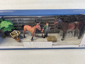 Horses - HS12 Brown Horse Set - Country Toys