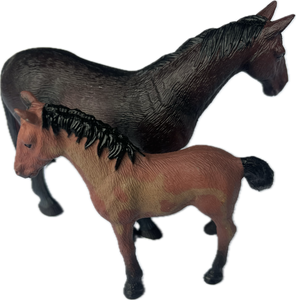 Horses - HS12 Brown Horse Set - Country Toys
